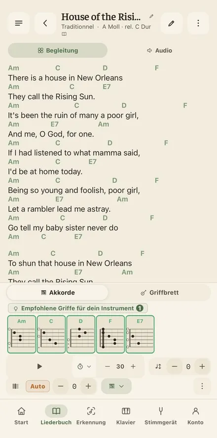 App-Vorschau : Songbook