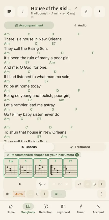 App preview : Songbook