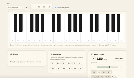 Learn piano chords