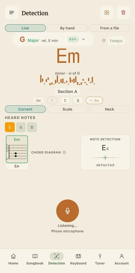 App preview : Detection