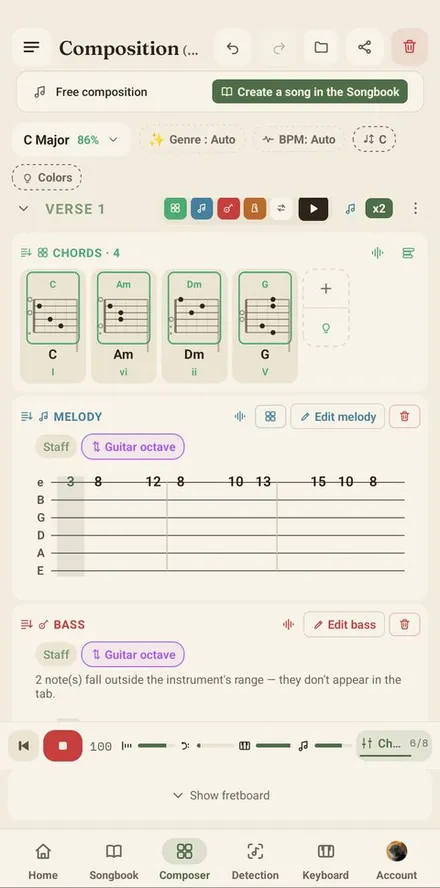 App preview : Melody